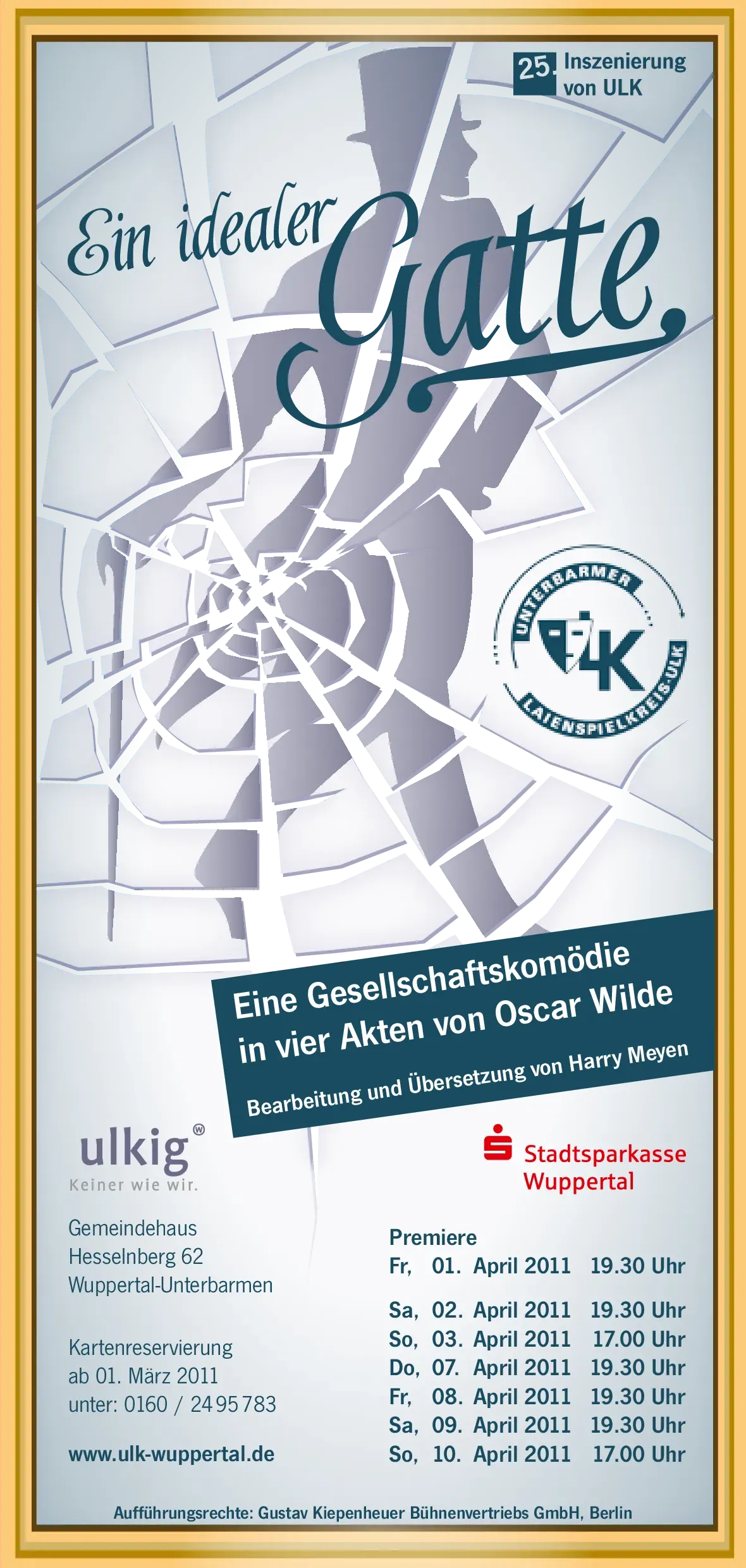 Flyer zu Ein idealer Gatte